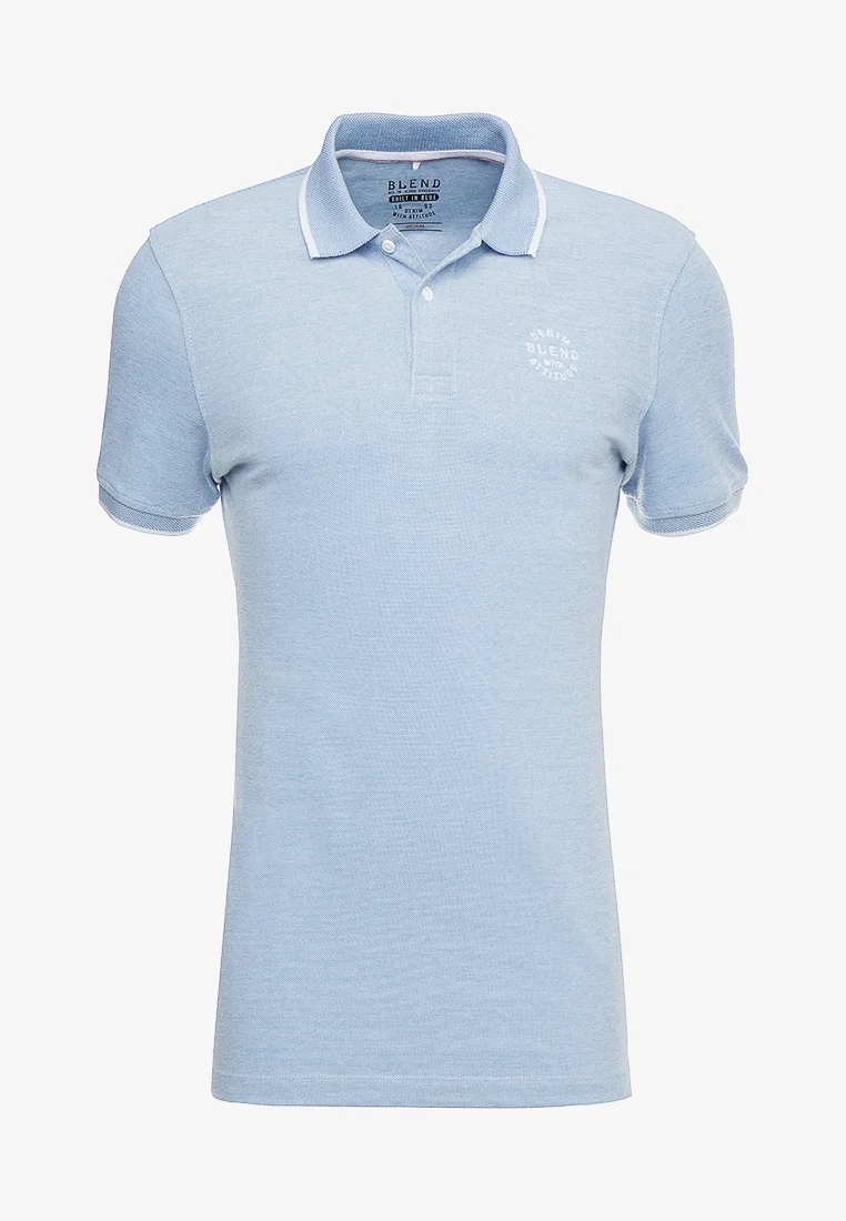 Polo m/c piqué con ribete Blend Of America Dress Blue