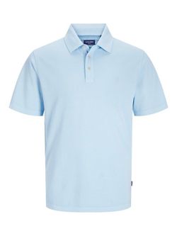 Polo m/c piqué desgastado Jack & Jones Cerulean
