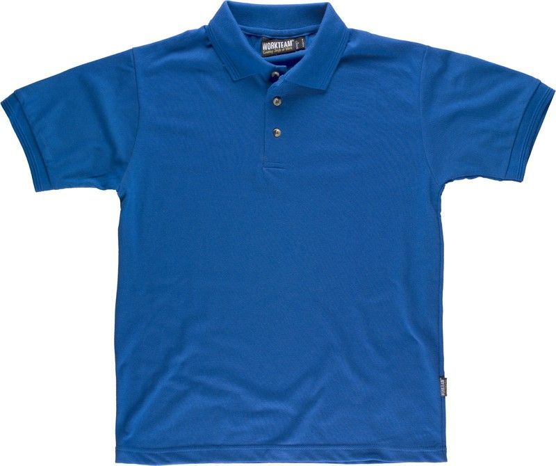 Polo manga corta sin bolsillo Azulina