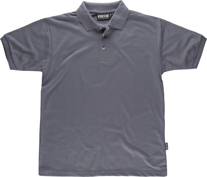 Polo manga corta sin bolsillo GRIS OSCURO