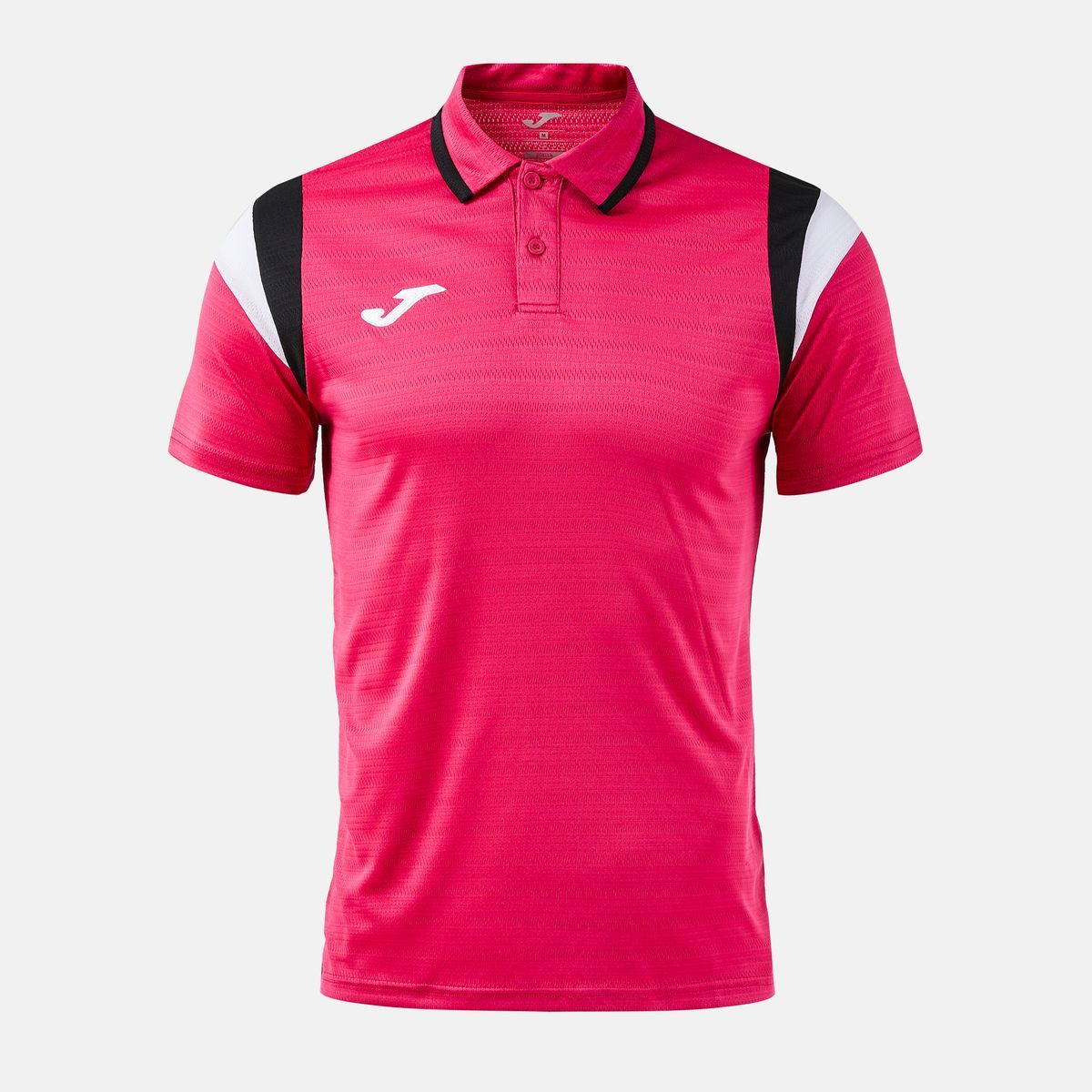 Polo Manga Corta Terra Fucsia Negro