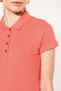 Polo Piqué De Manga Corta De Mujer