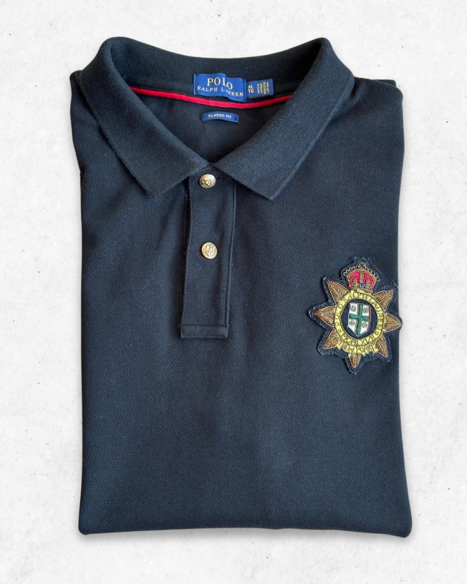 Polo Ralph Lauren Mujer Negro Escudo New York XL