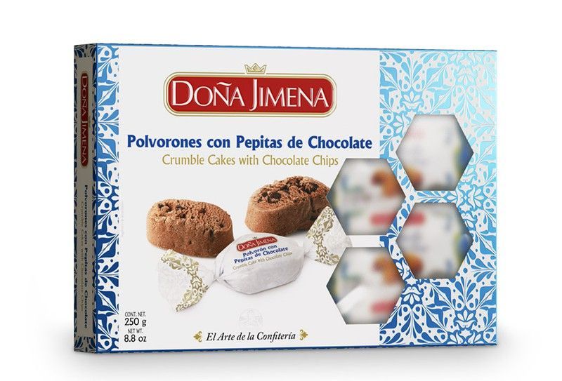 Polvorón de Chocolate con pepitas de chocolate 250g Especial Navidad