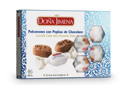 Polvorón de Chocolate con pepitas de chocolate 250g Especial Navidad