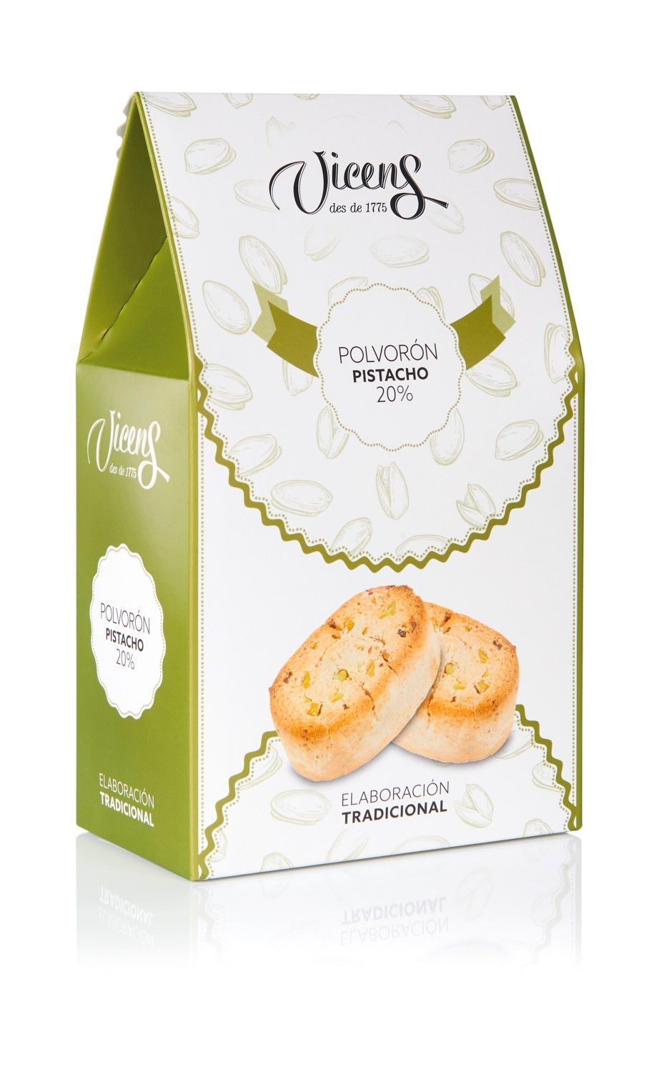 Polvorón de pistacho 240g Vicens