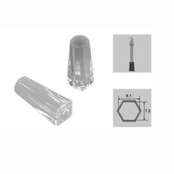 Pomo final VENECIANA para varilla hexagonal 7 mm. (entre caras planas)