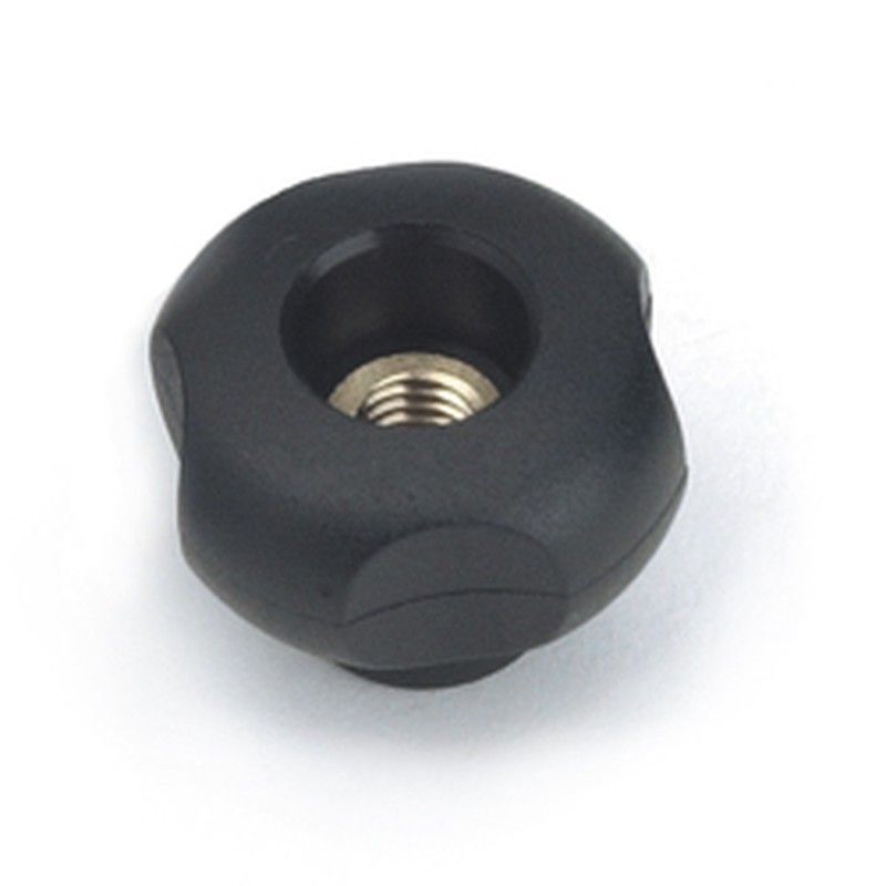 Pomo Volante 4 Labios Con Casquillo Roscado Pasante. Referencia 470011D