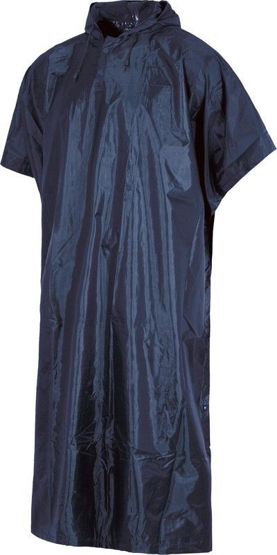 Poncho impermeable con capucha Marino