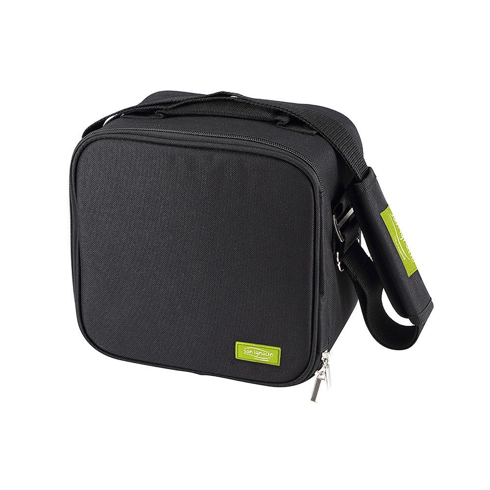 Porta Alimentos 23X22X13.5Cm Poliester Negro Walking Business Sg4505Bk San Ignacio