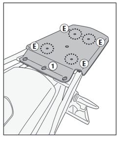 Porta baul Valico 500 DSX 2024> no compatible Black Knight