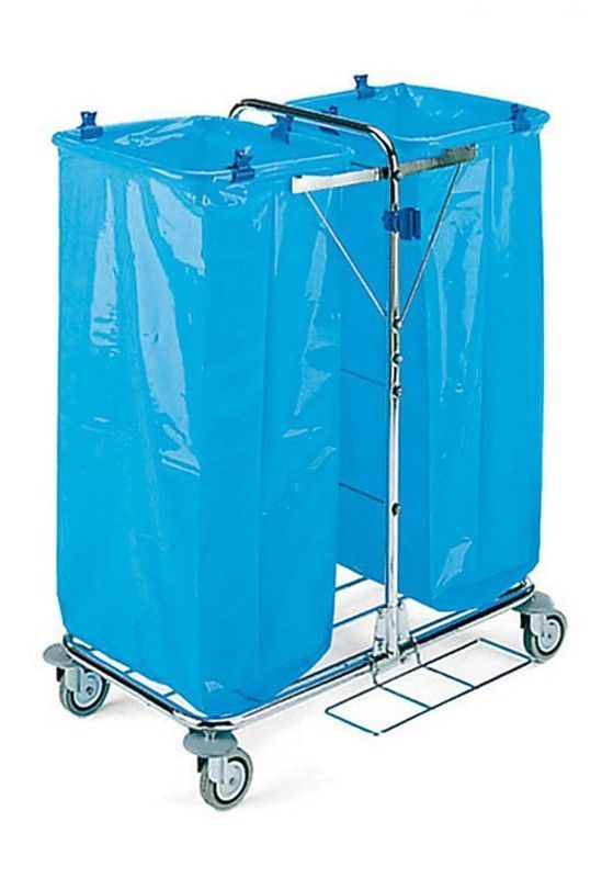 Porta Bolsa doble tecno 12 - carro cromado