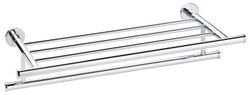 Porta toallas tipo hotel con barra latón cromado Ac-106 Pyp