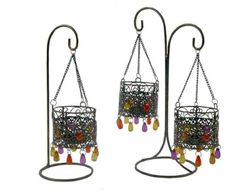 Porta velas de pie Colgante