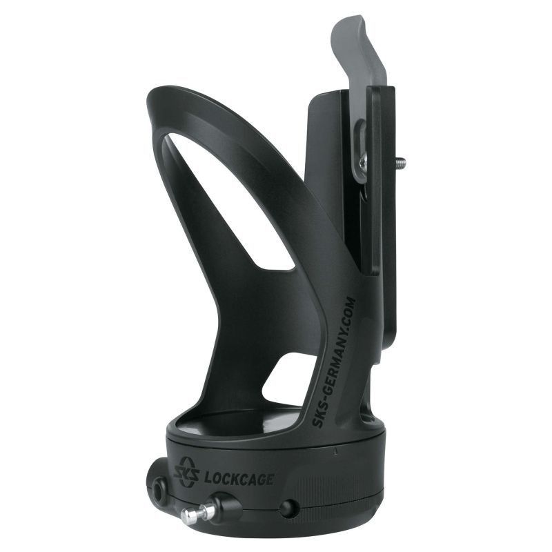 Portabidon sks lockcage con sistema antirrobo negro