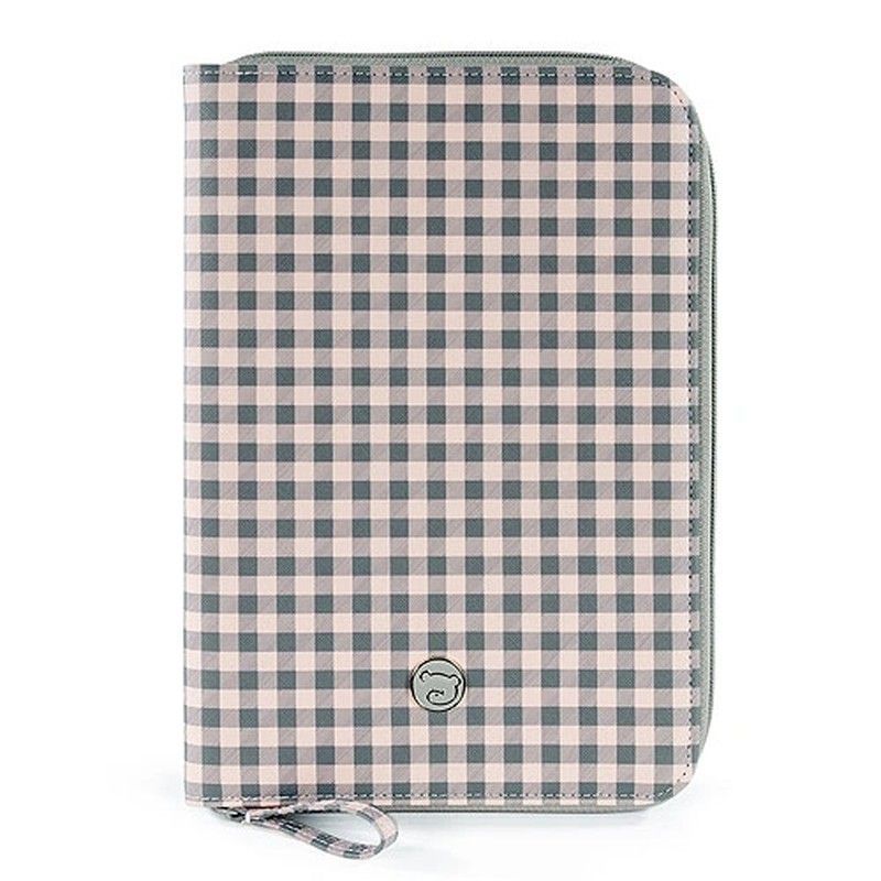 Portadocumentos Together rosa/gris