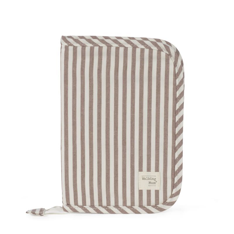 Portadocumentos Walking Mum Praliné Rayas Moka