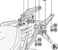 Portaequipajes bmw f 900 xr 20> givi 5137fz