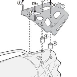 Portaequipajes f 650 gs / f 800 gs 08>17 givi sra5103