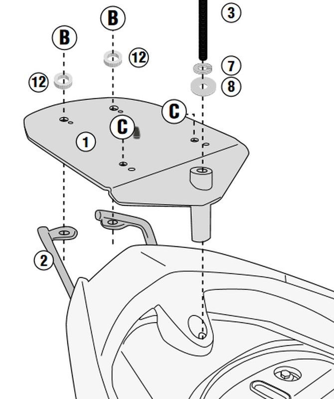 Portaequipajes sym jet 14 17>22