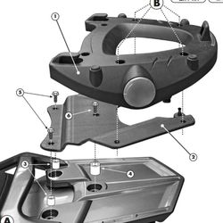 Portaequipajes yamaha fjr 1300 (06 > 20) monokey