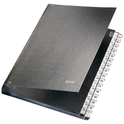 Portafirmas Organizador Leitz. Cubierta cartón. Índice 1-31, negro