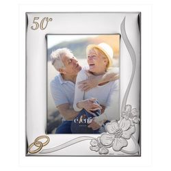 Portafotos Aniversario 18x24cm EV9070/18C Alianzas Flores 50 Años