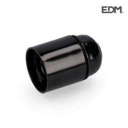 Portalamparas bk reforzado e-27 negro envasado edm