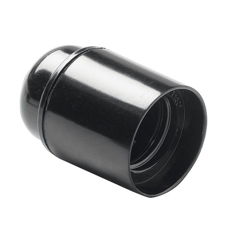 Portalamparas Liso E27 Negro Duolec