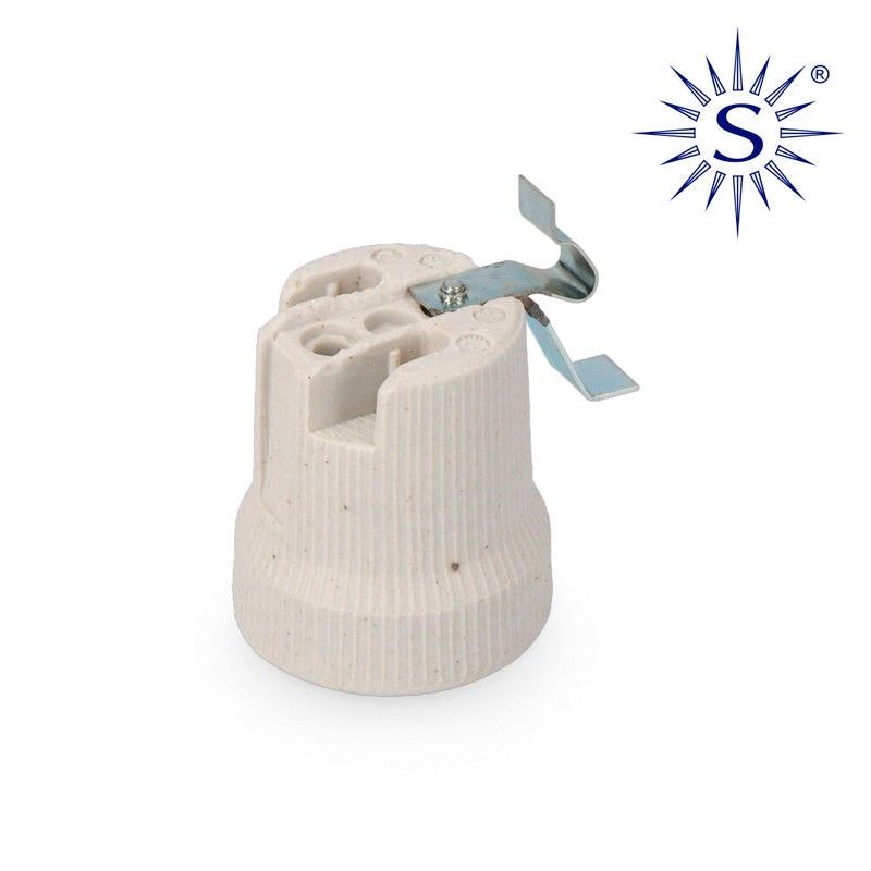 Portalamparas porcelana e-27 para plafones
