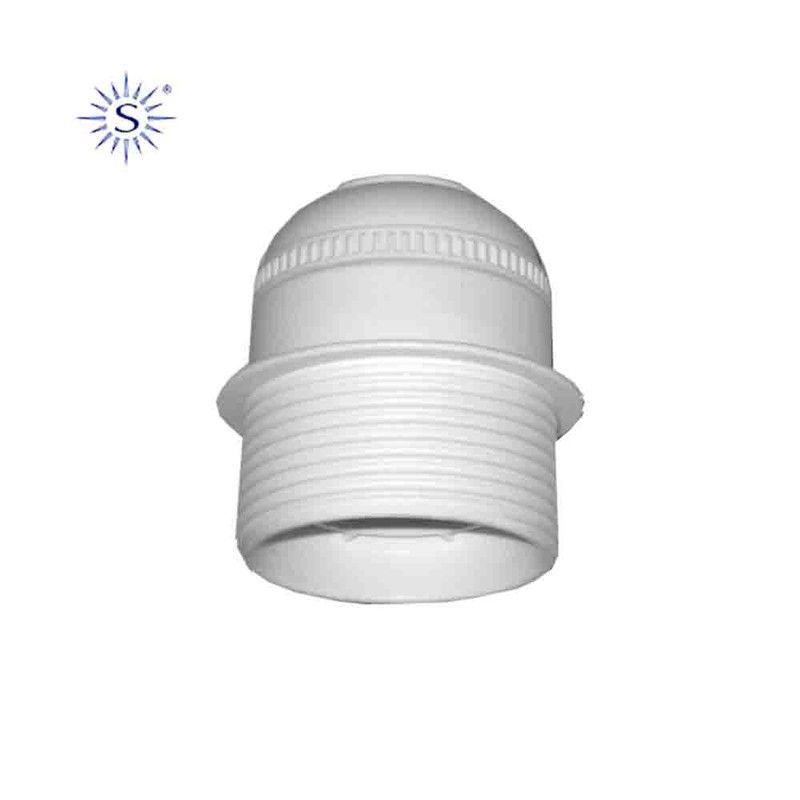 Portalamparas semi-roscado blanco e-27 solera