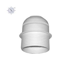 Portalamparas semi-roscado blanco e-27 solera