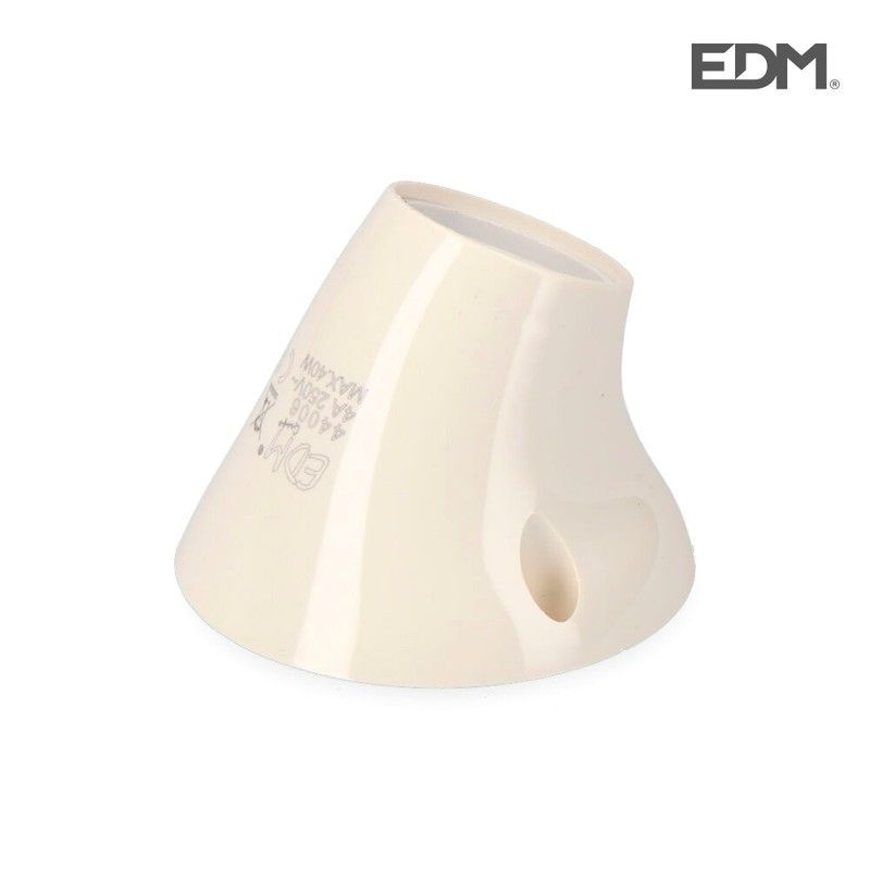 Portalamparas zocalo curvo e-27envasado edm