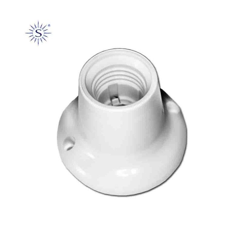 Portalamparas zocalo e27 recto solera