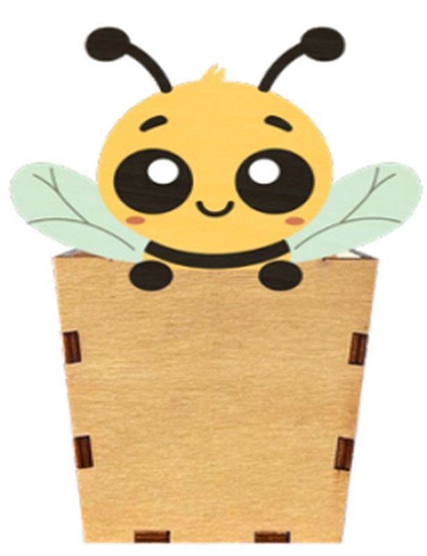 Portalápices Abeja Nombre Personalizable Vintiun