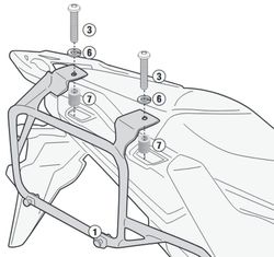 Portamaletas lateral cam-side crf1100l africa twin adventure sport 20>