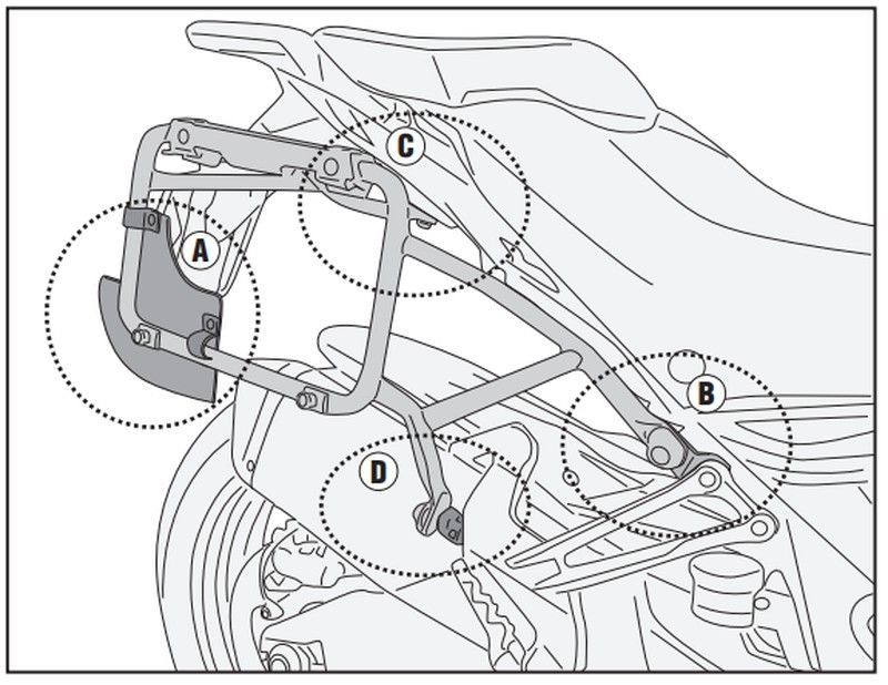 Portamaletas lateral Cam-Side. Ducati Multistrada Enduro 1260 (19 > 21) y 950 S (19 > 21)