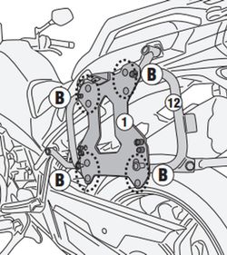 Portamaletas lateral CFMOTO 800 MT (22) para maletas MONOKEY«