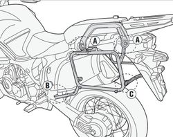 Portamaletas lateral f.rapida y. Xt 1200z/ze super ténéré (10 > 20)