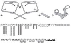 Portamaletas lateral kawasaki z 650 17>21 givi plx4117