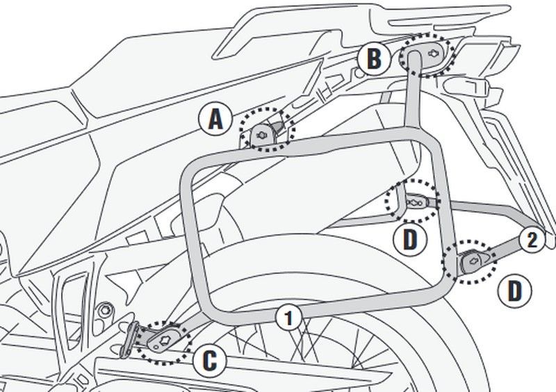 Portamaletas lateral KTM 790/890 21> y Norden 901 22>PL ONE-FIT  para MONOKEY«