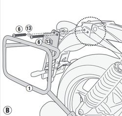 Portamaletas lateral  MG. V7 850 stone / special (21 > 23) PL ONE-FIT  CAM-SIDE Trekker Outback