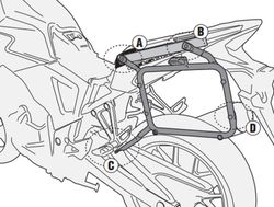 Portamaletas lateral mk Honda CB 500 X (13 > 18)