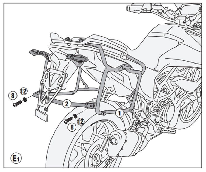 Portamaletas lateral mk KTM 390 Adventure (20 > 23)