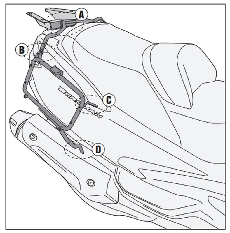 Portamaletas lateral mk Suzuki 650 Burgman / 650 Burgman Executive (13 > 20)