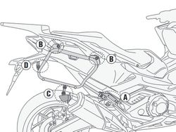 Portamaletas lateral mkside  HONDA Forza 750 (21 > 22)