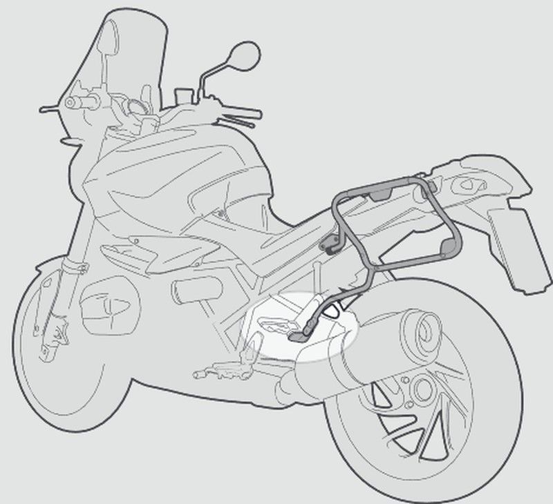 Portamaletas lateral Tiger 1200 GT para MONOKEY« CAM-SIDE Trekker Outback