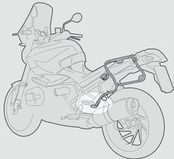 Portamaletas lateral Tiger 1200 GT para MONOKEY« CAM-SIDE Trekker Outback