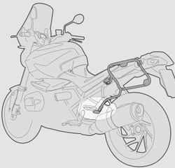 Portamaletas lateral Tiger Sport 660 (22) maletas MONOKEY«