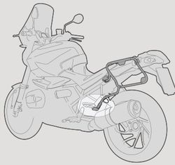 Portamaletas lateral Tiger Sport 660 (22) PL ONE-FIT maletas MONOKEY« CAM-SIDE Trekker Outback